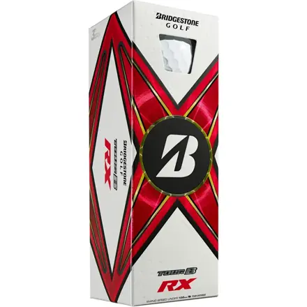 Golfové míčky Bridgestone 20 TourB RX bílé - 3 ks velikost OSFA