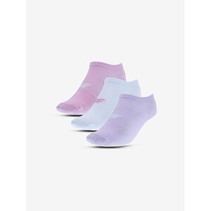 Dívčí kotníkové ponožky casual 4F 3-Pack