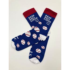Ponožky s designem Baseball Czech