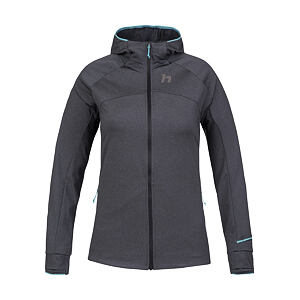 Dámská funkční mikina Hannah ELI HOODY anthracite mel